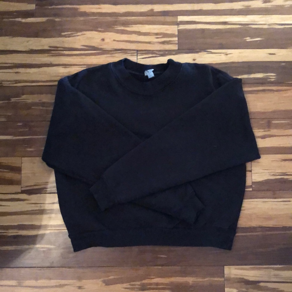 Los Angeles Apparel long sleeve cropped sweatshirt